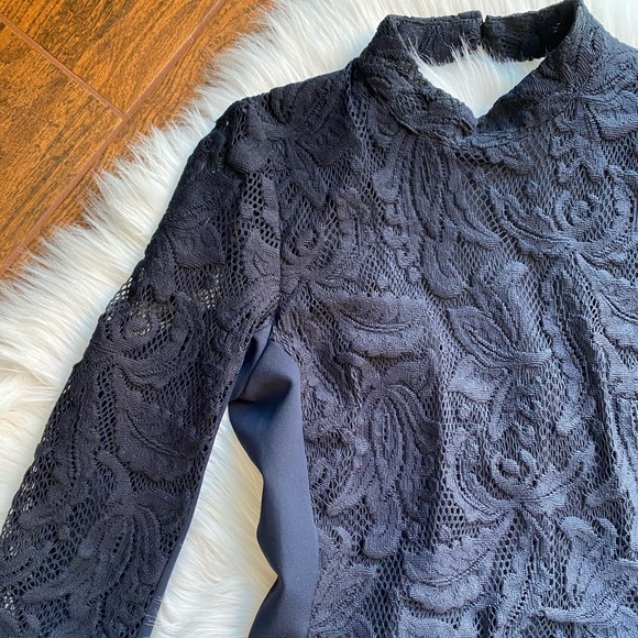 H&M Navy Blue Open Back Dress - Picture 3 of 6